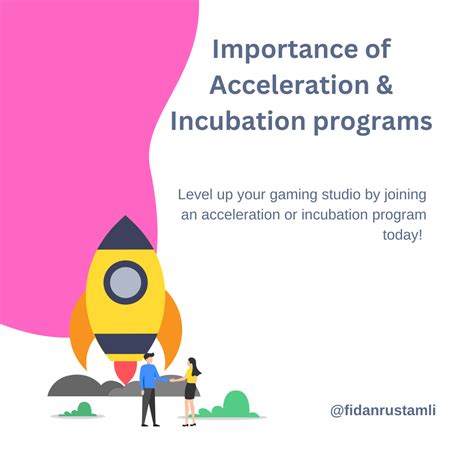 Incubation and Acceleration Programs