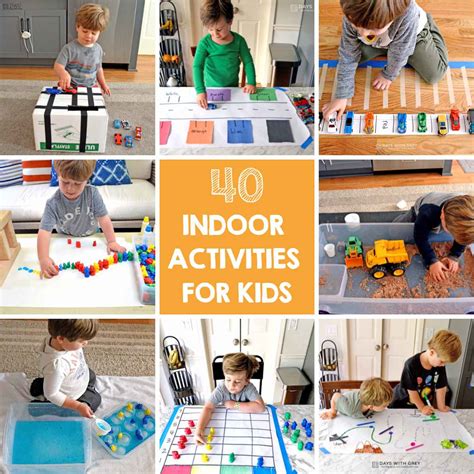 Indoor activities for kindergarteners