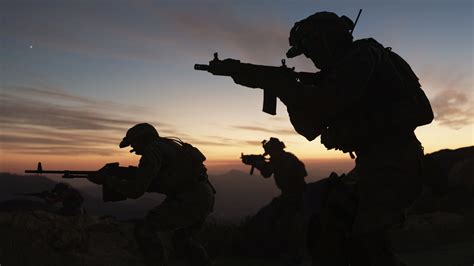 Infantry soldiers in combat