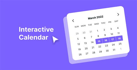 Interactive Calendar Example