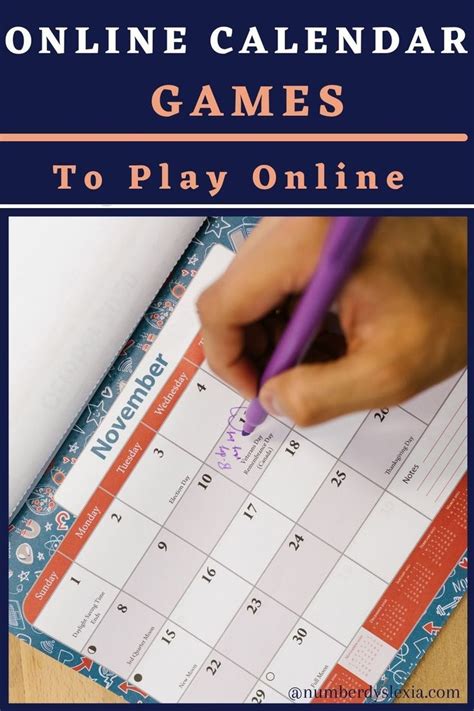 Interactive Calendar Games