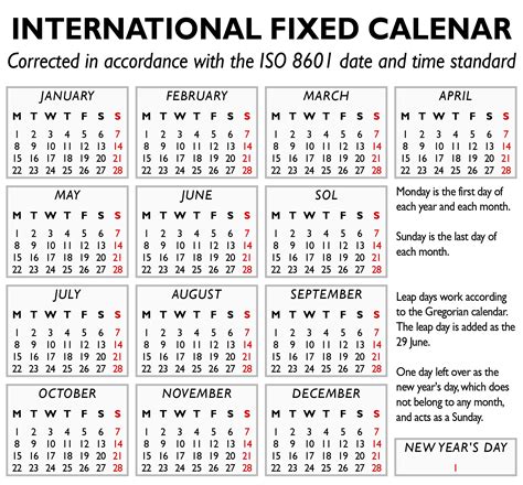 International Fixed Calendar