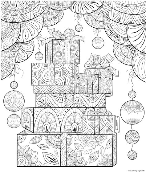 Intricate Christmas Printable Color Pages