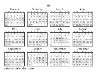 Introduction to 360 Day Calendar