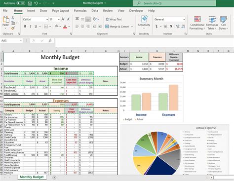 Investment Budget Template