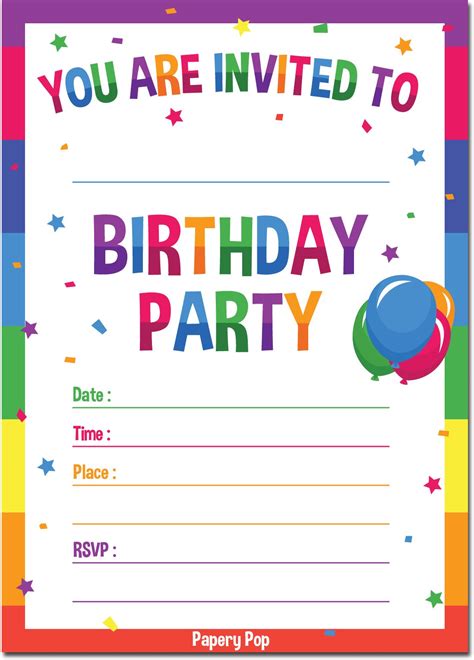 Invitation printables