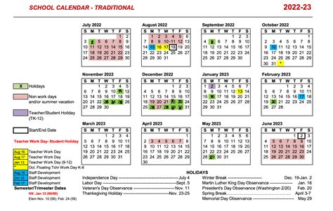 Irvine Unified Calendar Tips