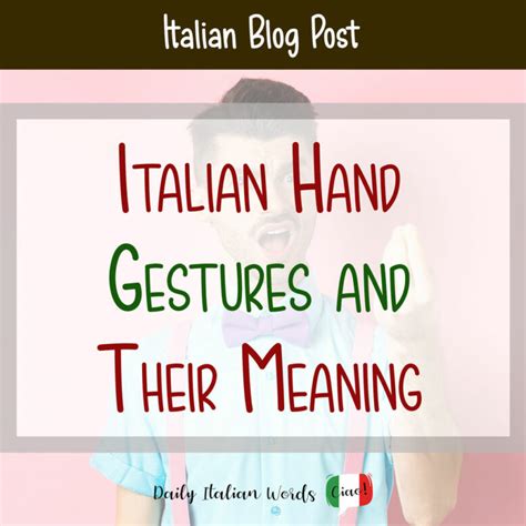 Italian Silent Gestures