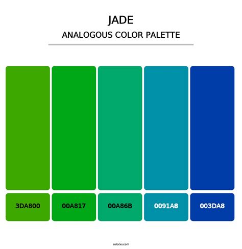 Jade Analogous Color Palette