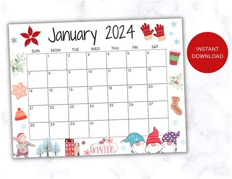 January Calendar Image 3