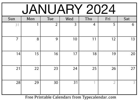 January Calendar Tips