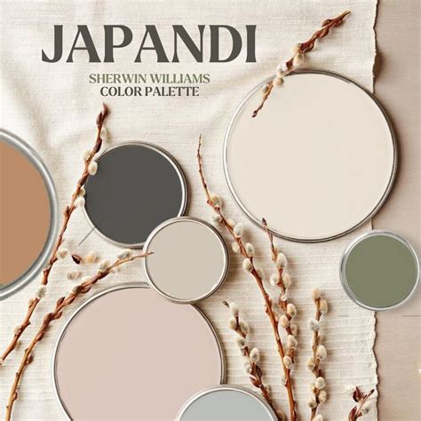 Japandi color palette inspiration