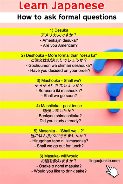 Japanese Question Mark Informal Writing