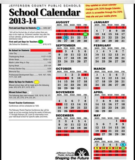 JCPS Calendar Image 10