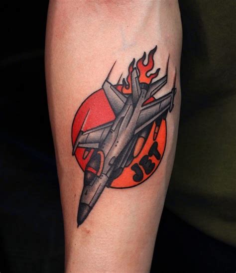 Jet Fighter Tattoo Designs