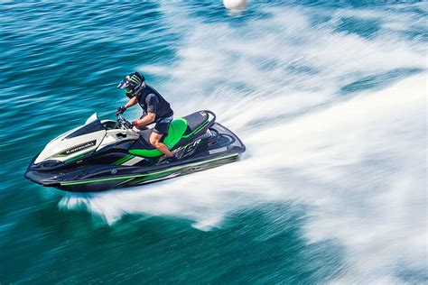 A photo of a person riding a jet ski