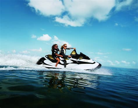 A photo of a person riding a jet ski