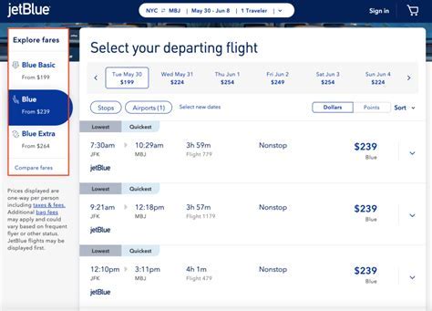 JetBlue Fare Hack 3