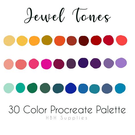 Jewel Tone Color Palettes Inspiration