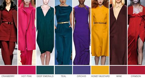 Jewel-toned color palettes in fashion