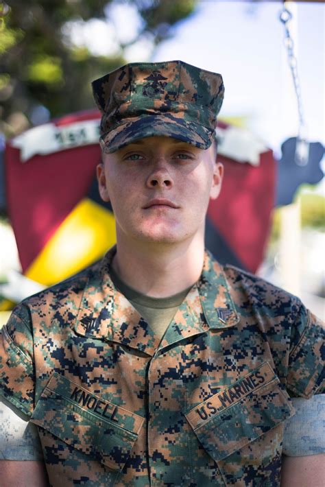 Female Marine reservist in uniform