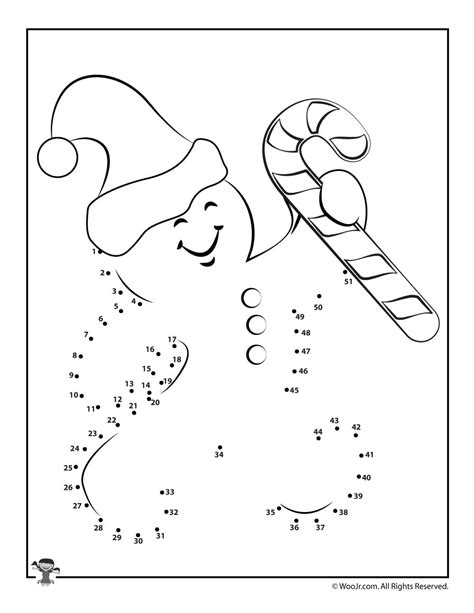 Holiday-themed join the dots printables