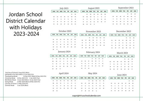 Jordan School District Calendar 2024 Image 10