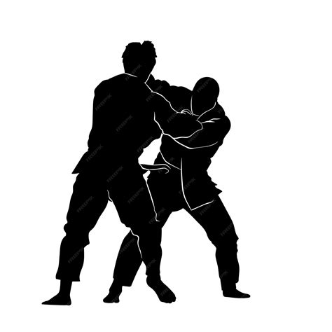 Judo silhouette