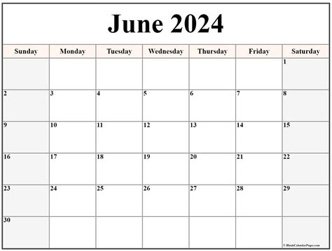 June 2024 Printable Calendar