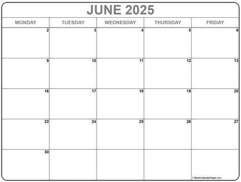 June 2025 Planner