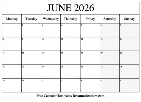 June 2026 Calendar Image 6