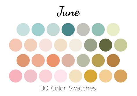 June Color Palette Design