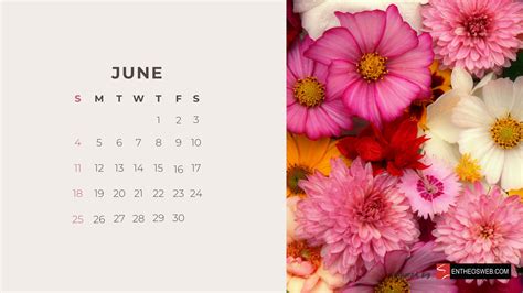 June July Calendar Wallpaper