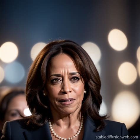 Kamala Harris in an emotional moment, showing vulnerability