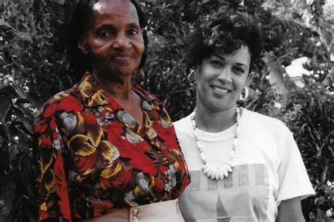 Kamala Harris with her grandmother, showing emotional vulnerability