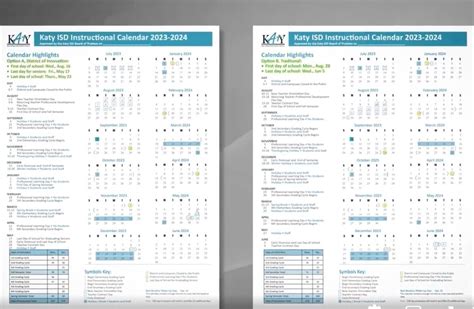 Katy ISD Calendar Updates