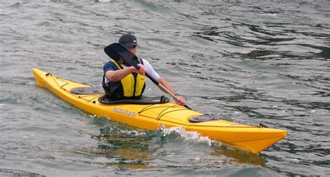 A person paddling a kayak