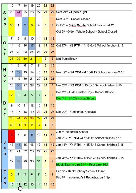 Importance of KCS School Calendar