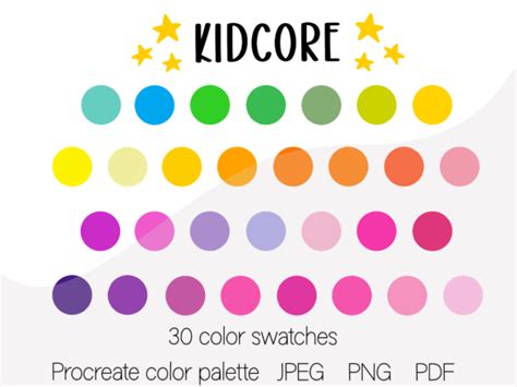 Kidcore Color Combinations