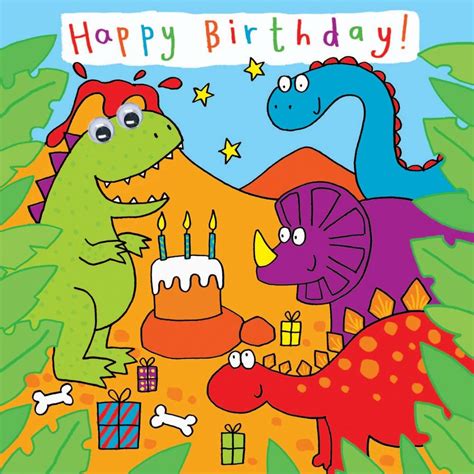 Birthday cards for kids featuring cartoon characters