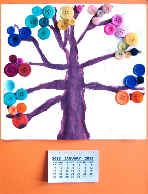 A kids' calendar with fun and creative ideas