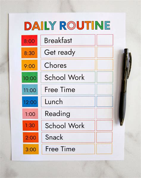 A kid using a planner to organize their time