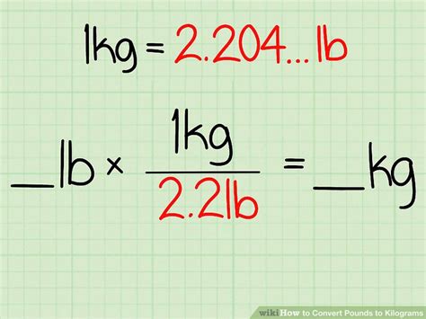 Kilograms to Pounds Conversion Science