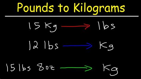 Kilograms to Pounds Formula