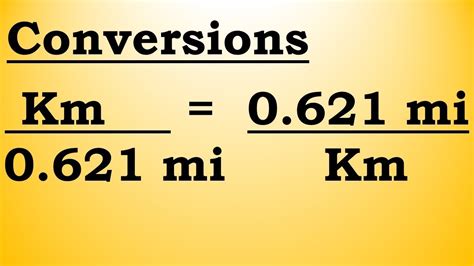 Kilometer to Mile Conversions