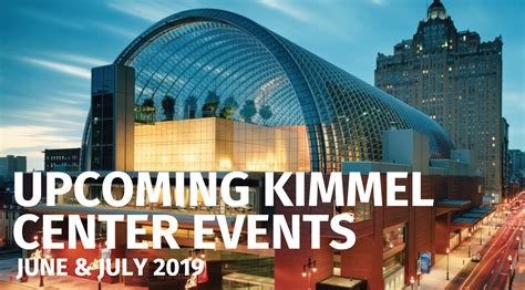 Kimmel Center Calendar Events