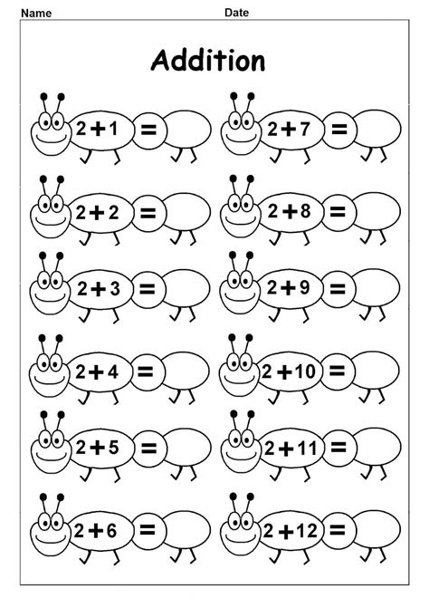 Kindergarten math printables benefits