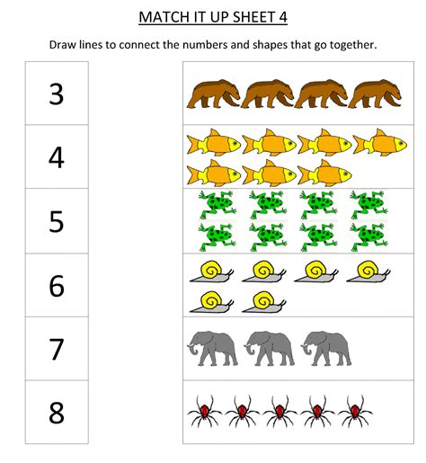 Using kindergarten math printables