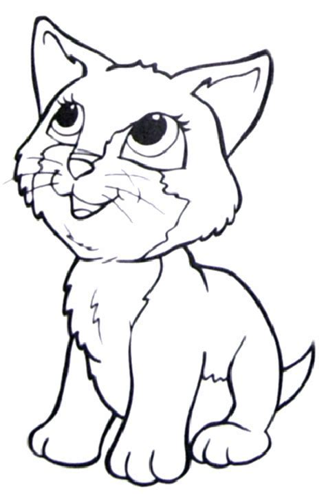 Kitten coloring page benefits