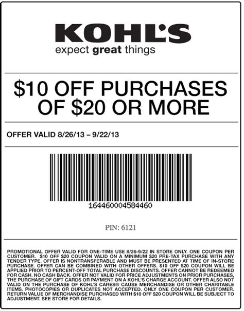 Kohl's Printable Coupons for Beauty Products